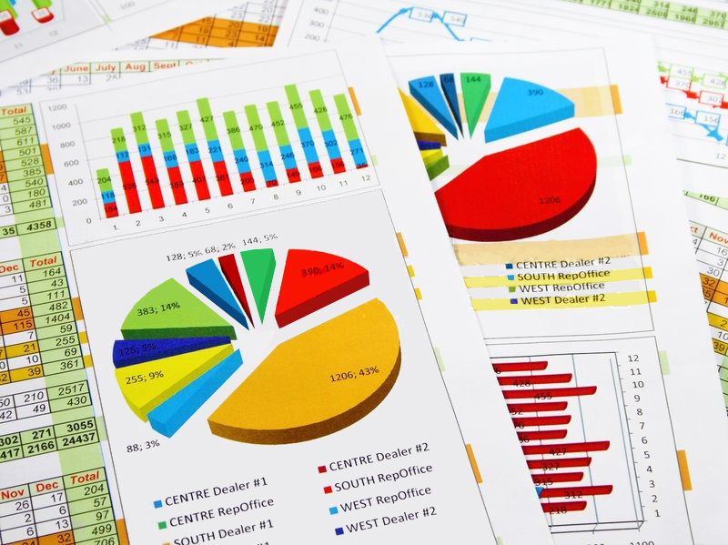 Professional litigation graphics and trial exhibits featuring detailed pie charts and bar graphs designed for persuasive courtroom evidence presentation and complex data visualization.